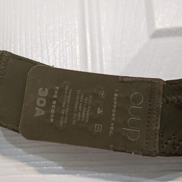 CUUP scoop bra, moss shade, 30A - Picture 5 of 8